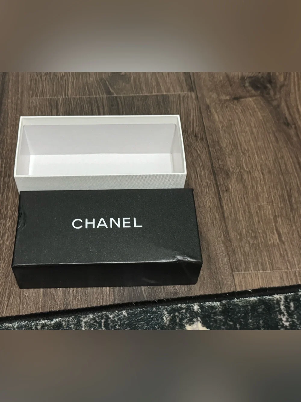 CHANEL Black & White Branded Boxes and Bag Set